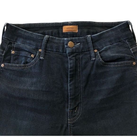 MOTHER Denim the High Waisted Looker Jeans in Coffee Tea or Me Size 28 - Picture 10 of 13